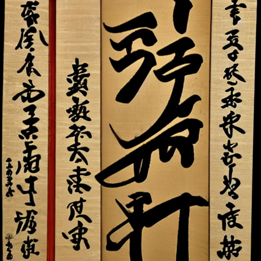 SD1.5 izakaya as a Buddhist sutra scroll
