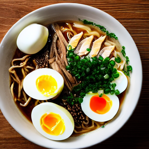SD1.5 ramen with five eggs
