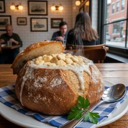 New England clam chowder