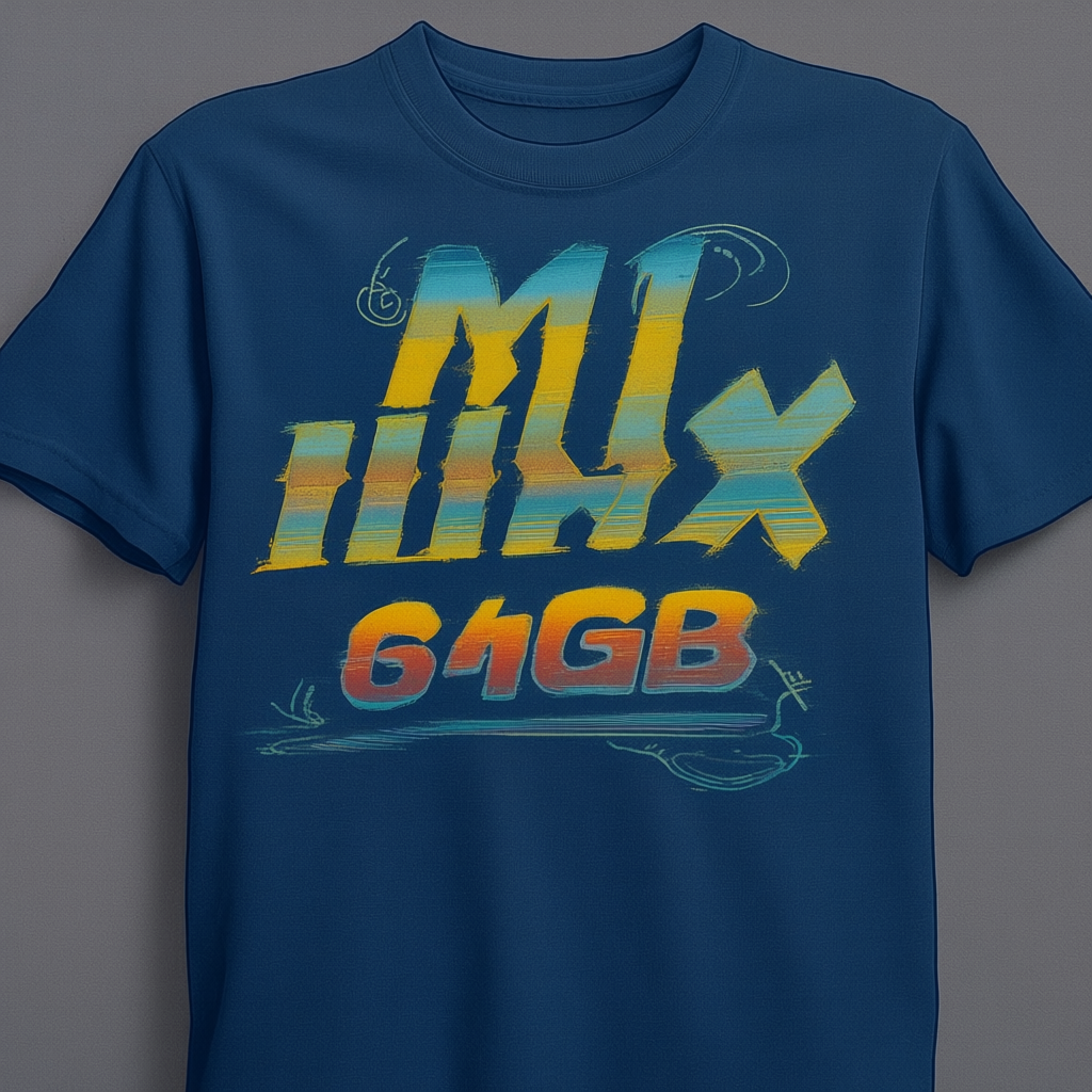 Qwen Full M1 MAX tee with distorted MAX